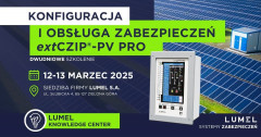 Szkolenie - Konfiguracja i obsługa zabezpieczeń extCZIP-PV PRO  12-13.03.2025