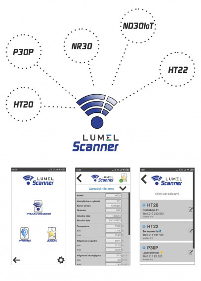 Lumel Scanner - free app for mobile devices