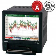 Power network analyzer / recorder ND45 UL certified